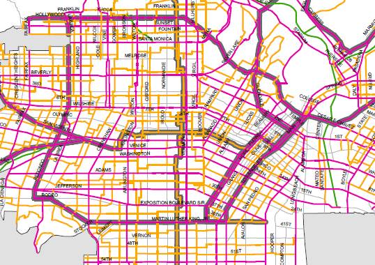Click on the image for the full Bicycle-Enhanced Network.